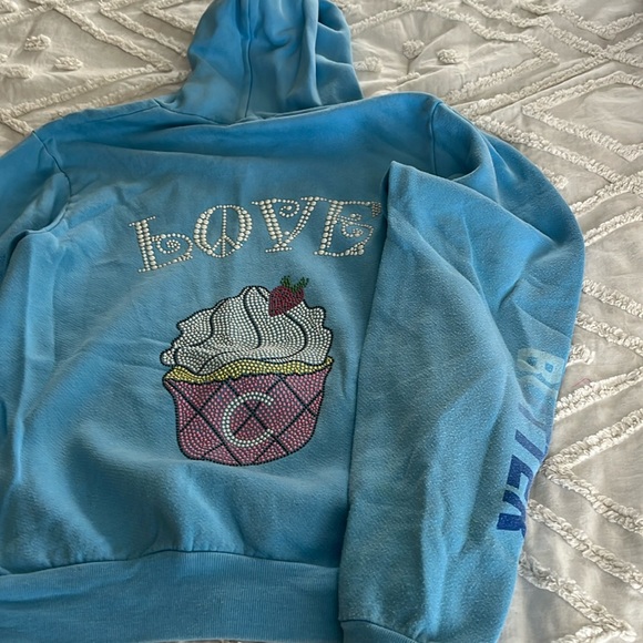 Dessert Cupcake Pattern Print Men Pullover Hoodie